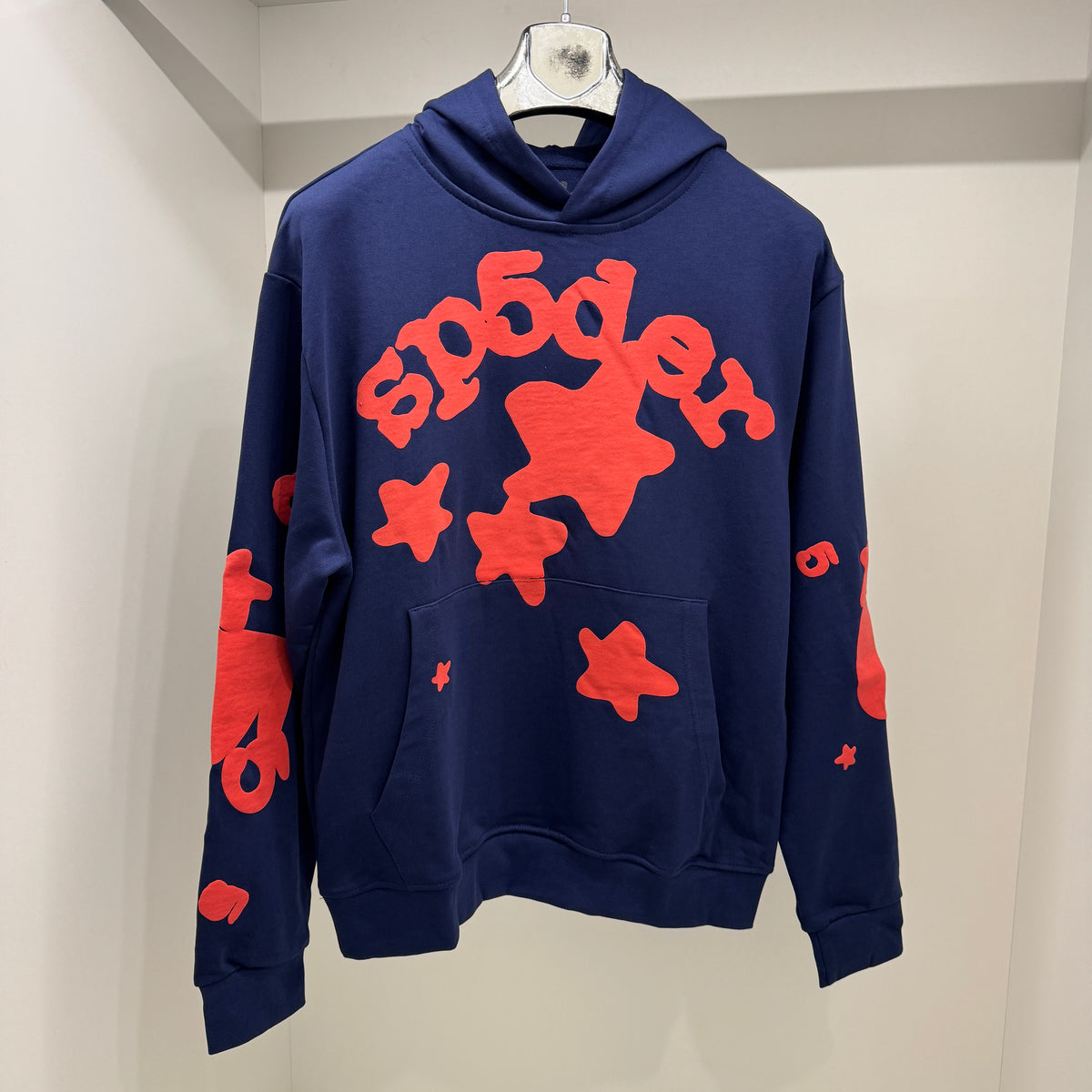 SP5DER007 Beluga Hoodie Blue Мъжки Суичър Худи