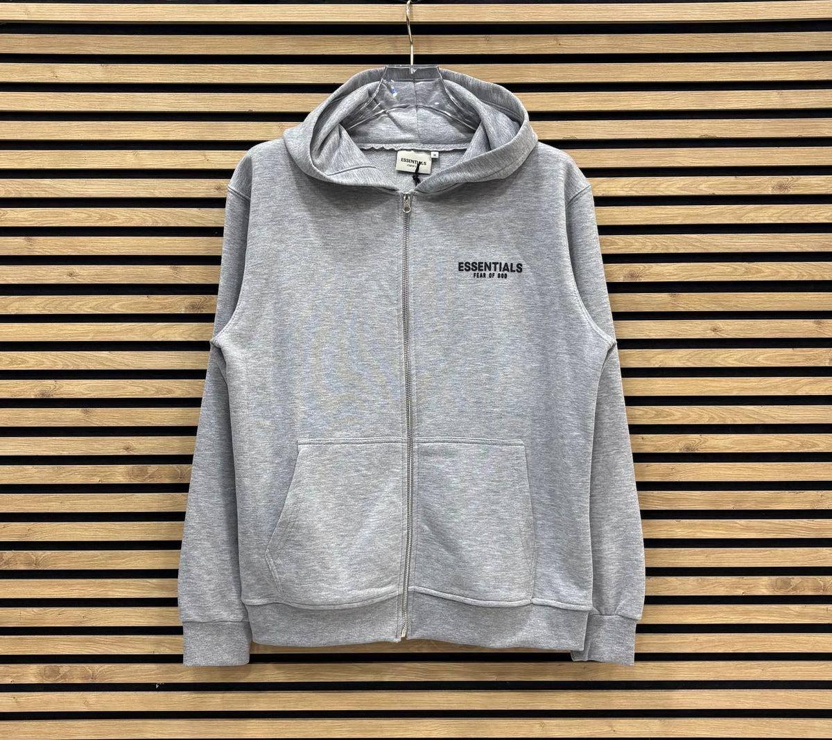 ESSTL003 Мъжки Суичър Zip-Up Gray