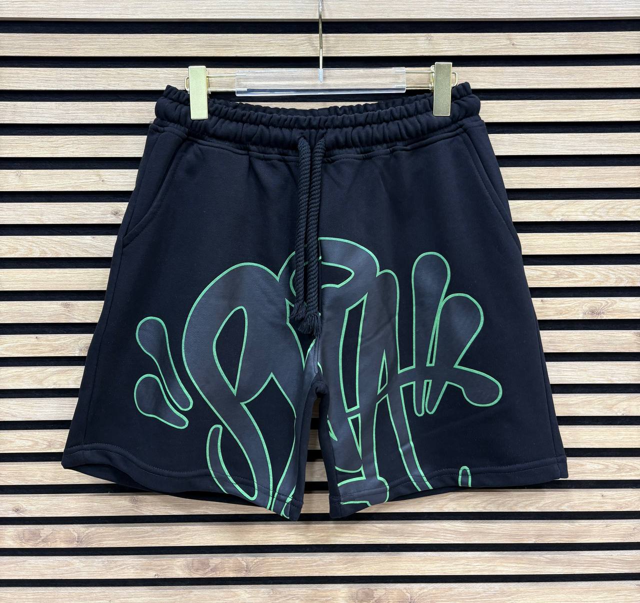 SYNWD034 Мъжки Къси Панталони Black/Green