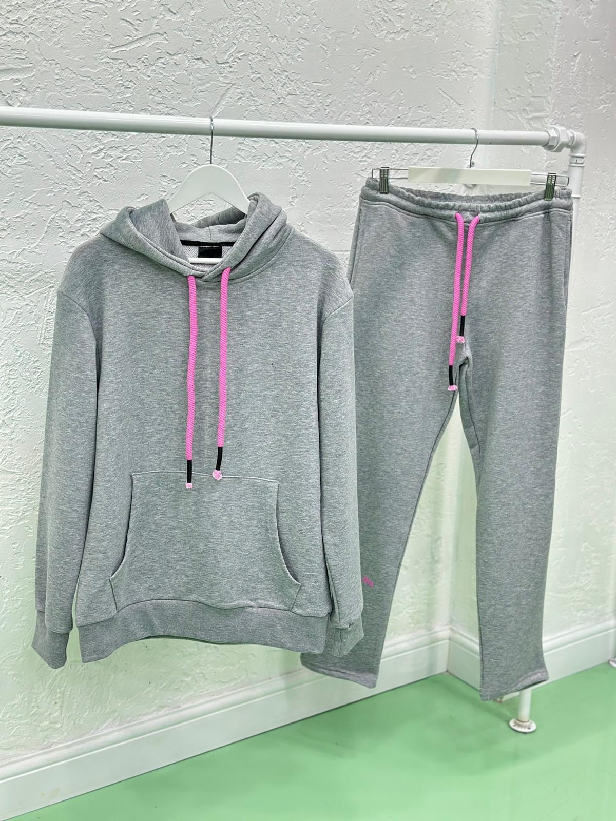 SYNWD025 Мъжки Екип Pink and Gray