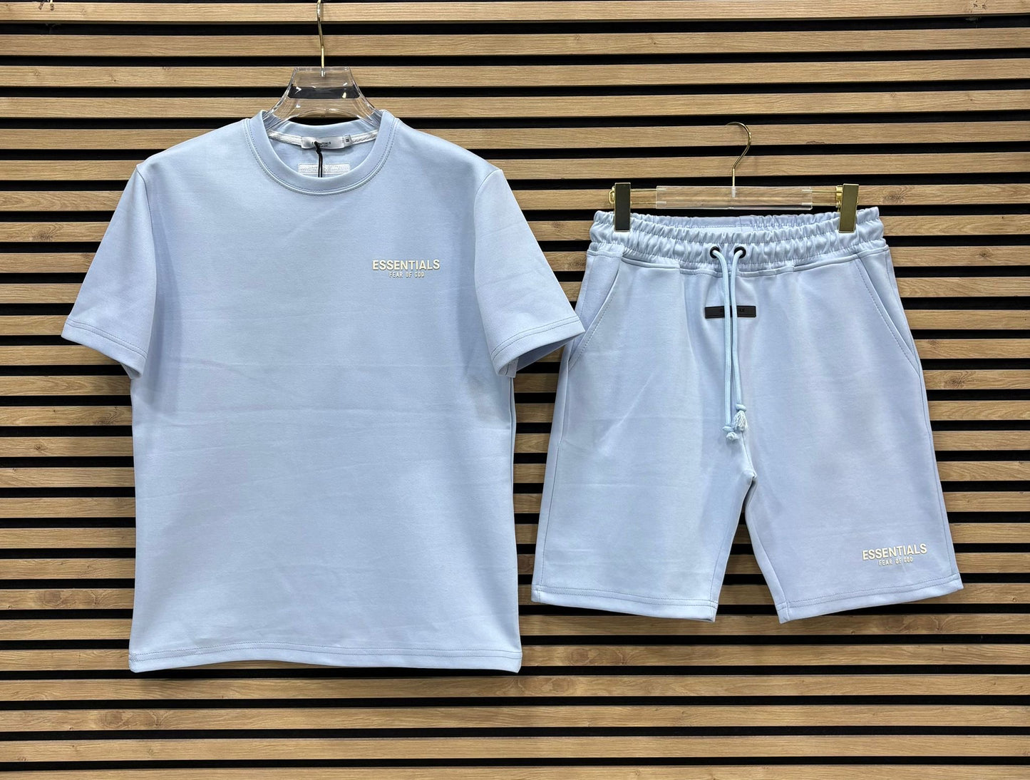 ESSTL008 Летен Къс Екип Baby Blue