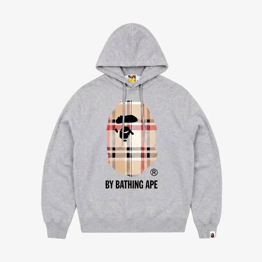 BAPE004 x BURB Hoodie Мъжко Худи Gray
