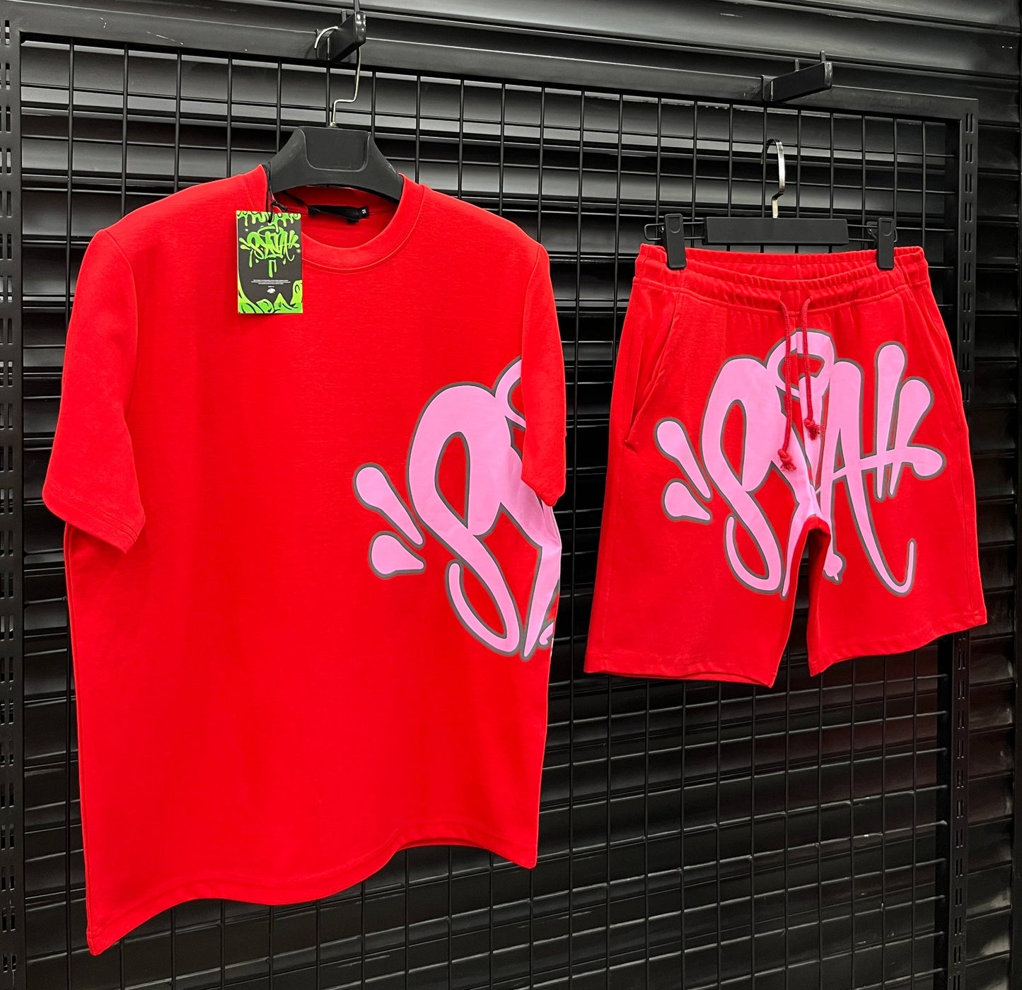 SYNWD039 Мъжки Къс Екип Red *PREMIUM*