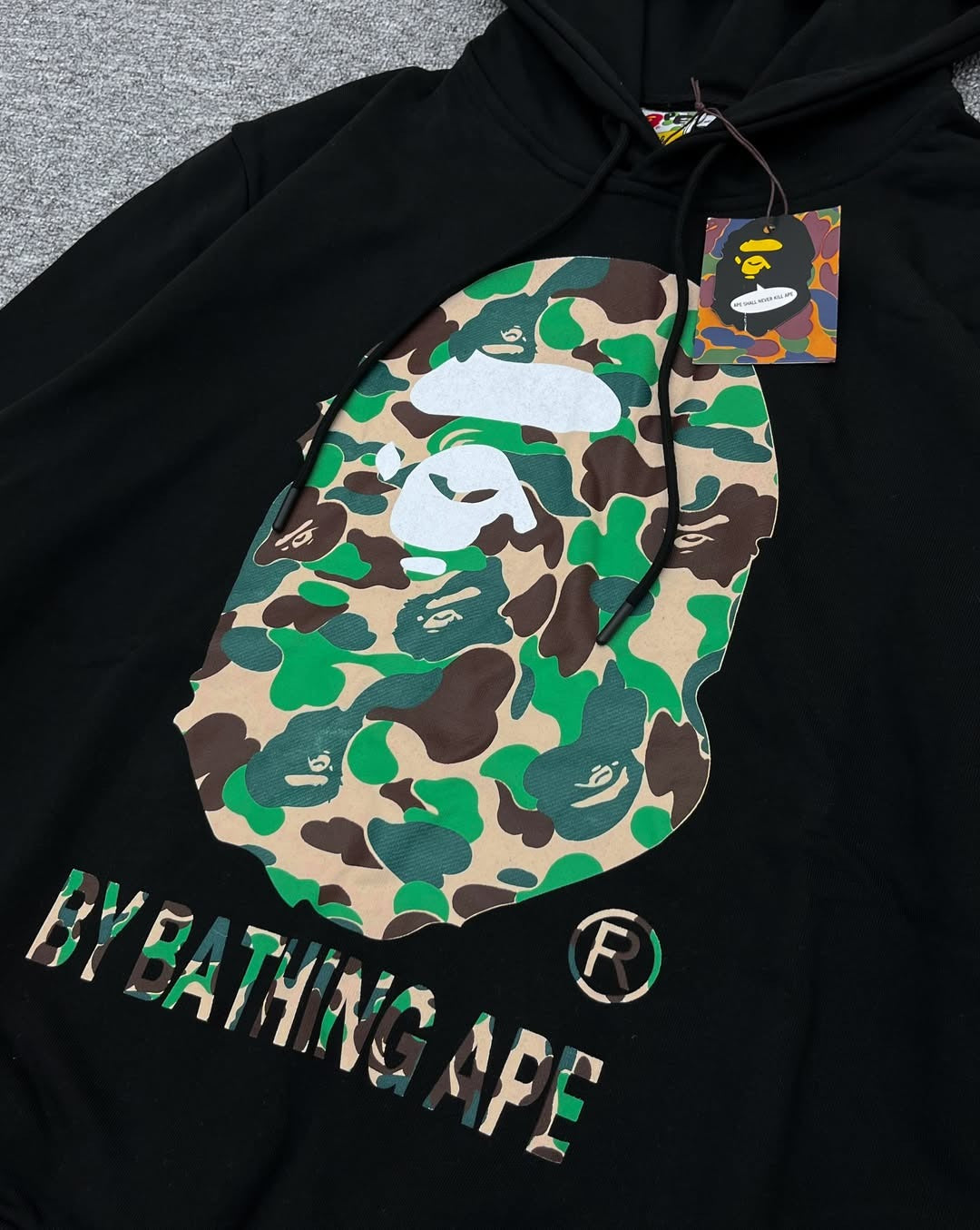 BAPE001 ABC Camo Hoodie Мъжко Худи Black/Green