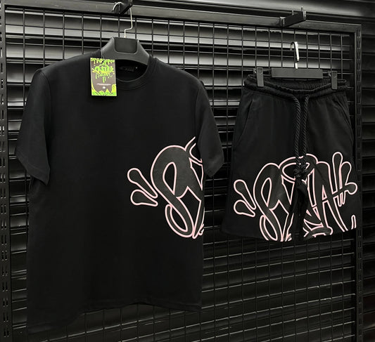 SYNWD036 Мъжки Къс Екип Black/Purple *PREMIUM*
