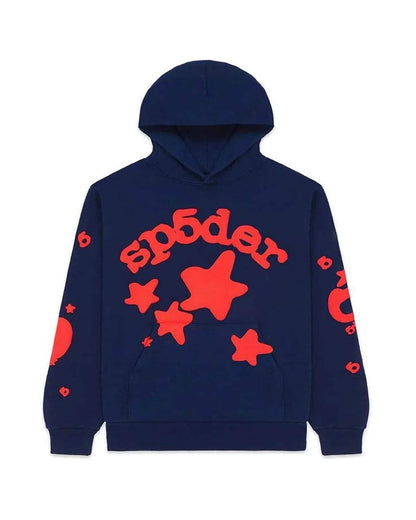 SP5DER007 Beluga Hoodie Blue Мъжки Суичър Худи