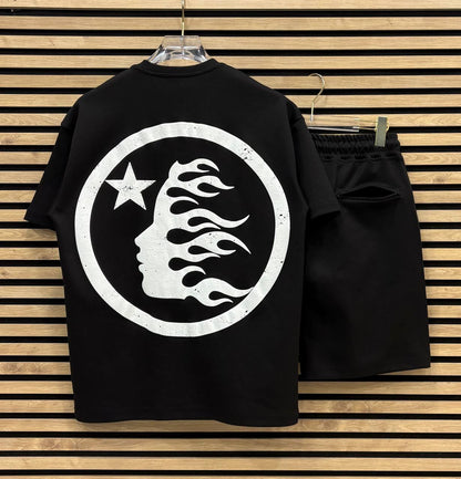 HELLSTAR001 Мъжки Летен Екип Black/White