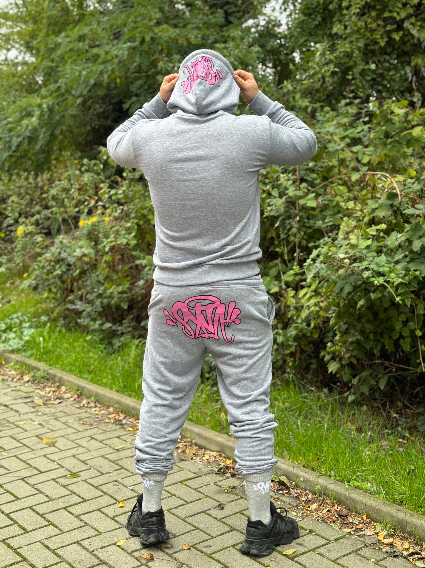 SYNWD027 Мъжки Екип Pink/Gray