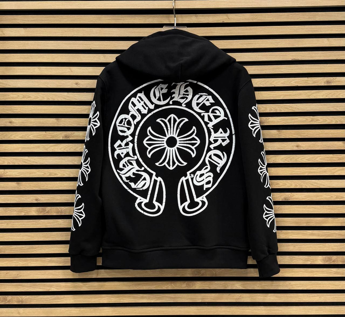 CHRHS10 Мъжки Суичър Zip-Up Black/White