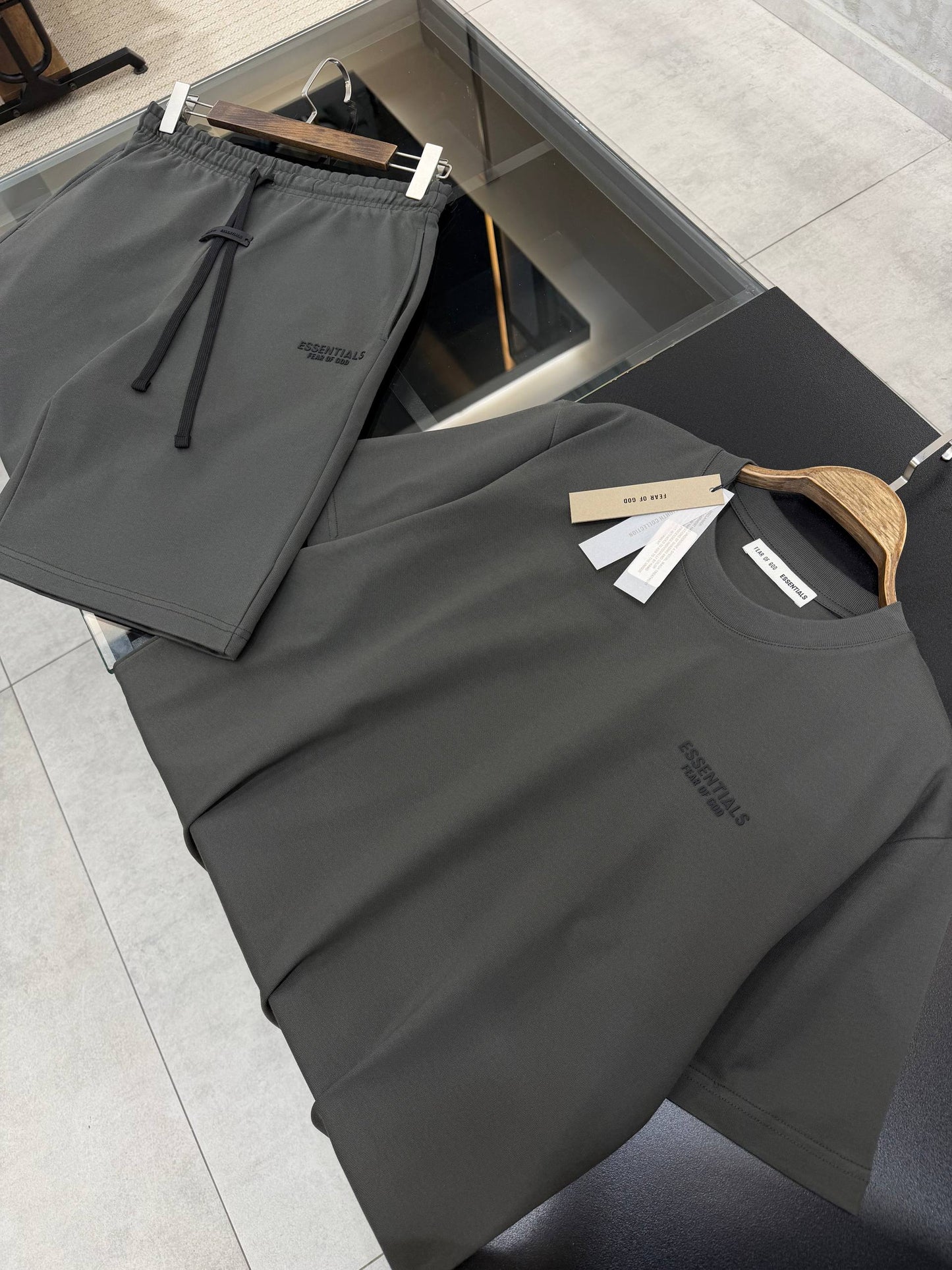 ESSTL002 Летен Мъжки Екип Gray