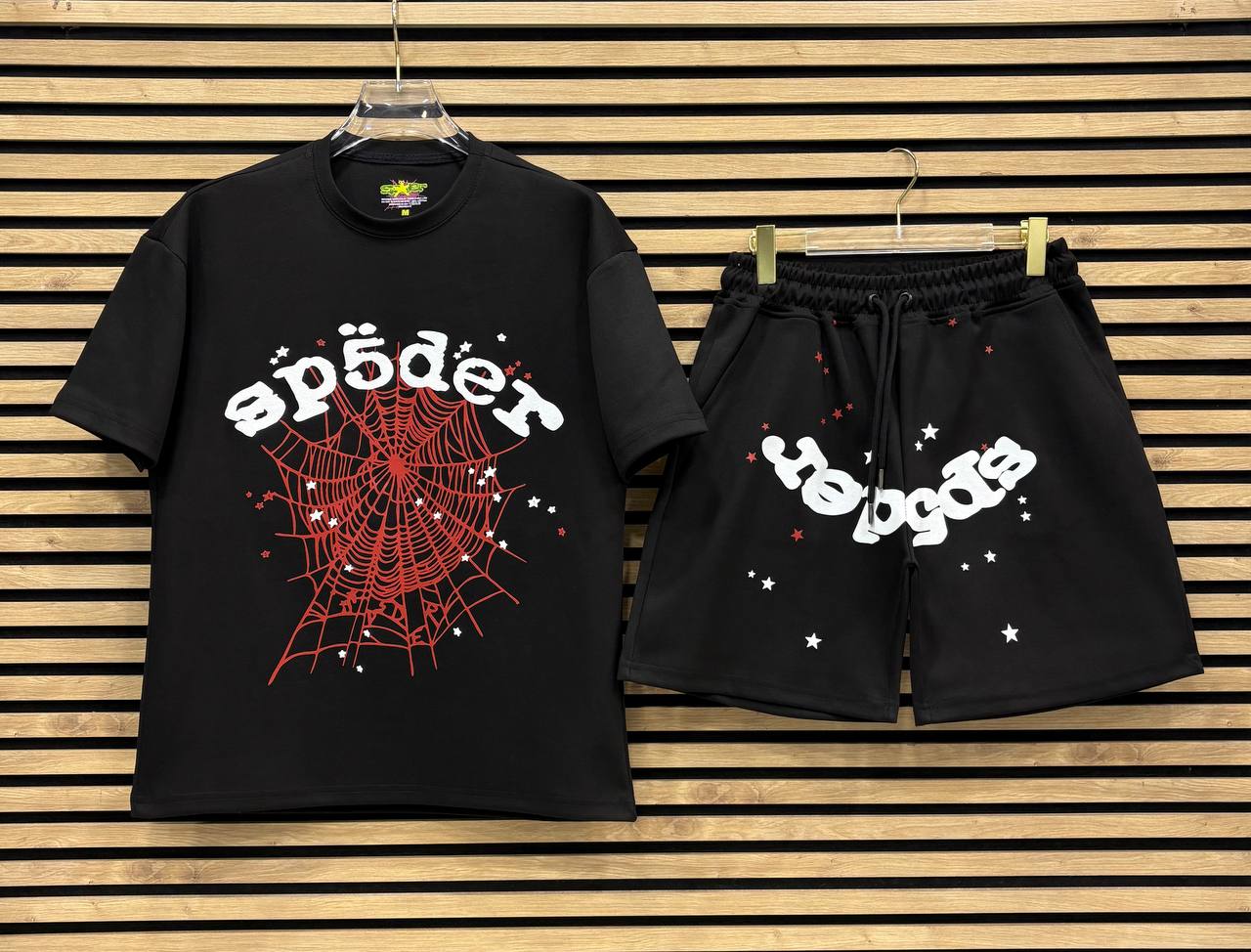SP5DER005 Мъжки Къс Екип Black/Red