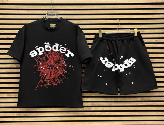 SP5DER005 Мъжки Къс Екип Black/Red