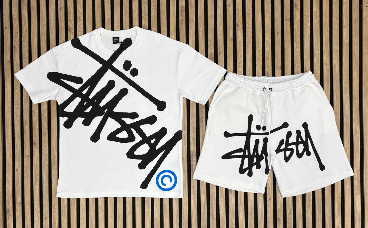 STUSSY Мъжки Летен Екип White
