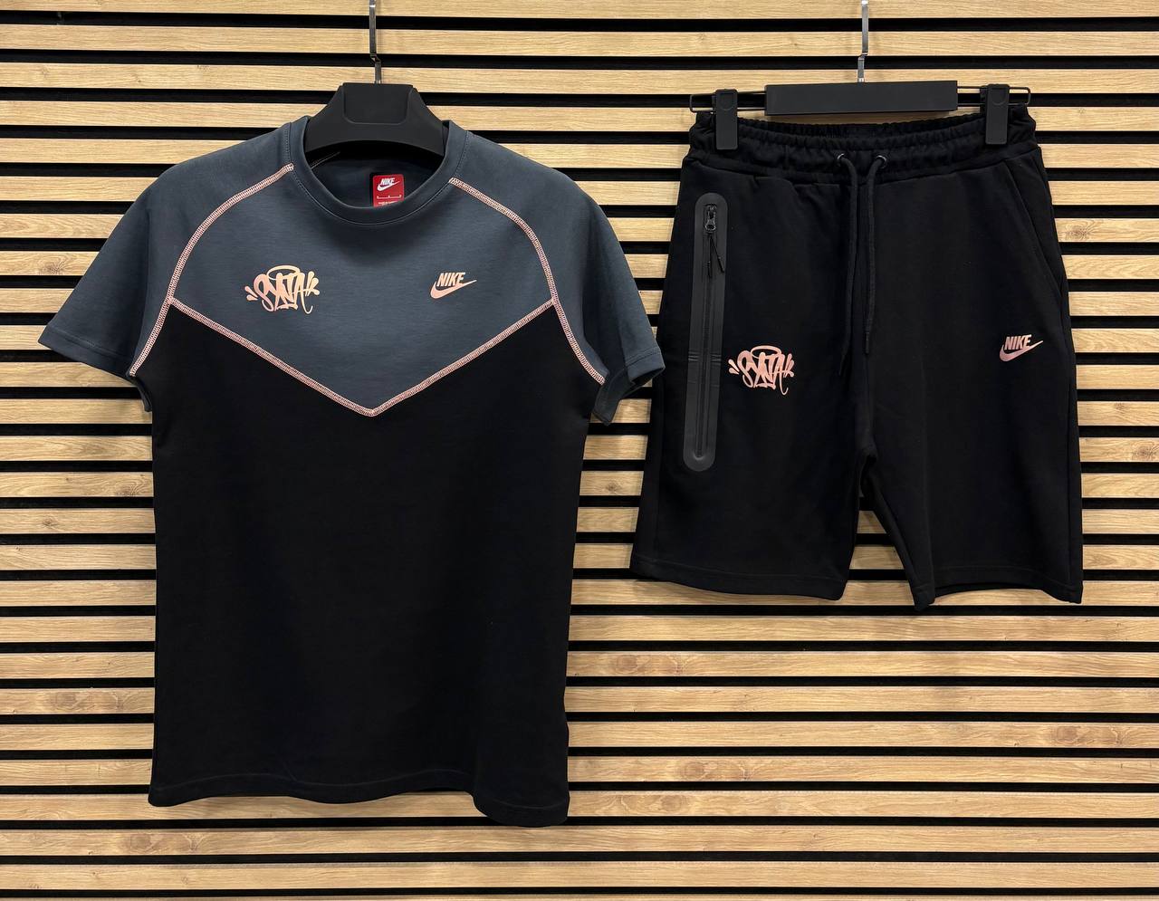 NK X SYNWD  Мъжки Летен Екип Black/Orange