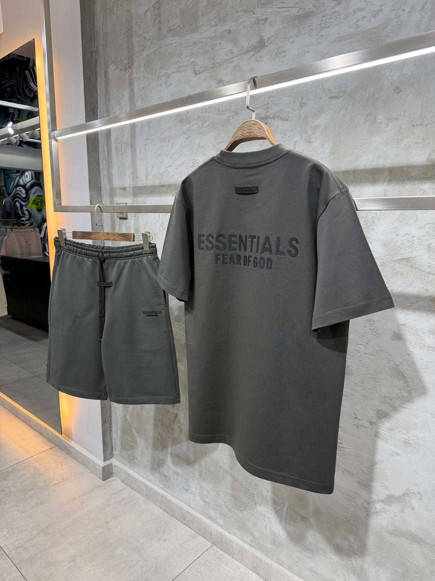 ESSTL002 Летен Мъжки Екип Gray