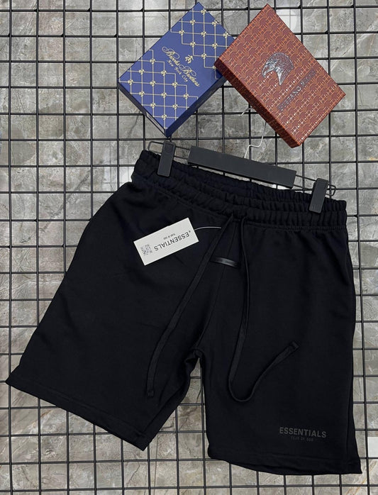 ESSTL001 Къси Памучни Панталони Black/Gray