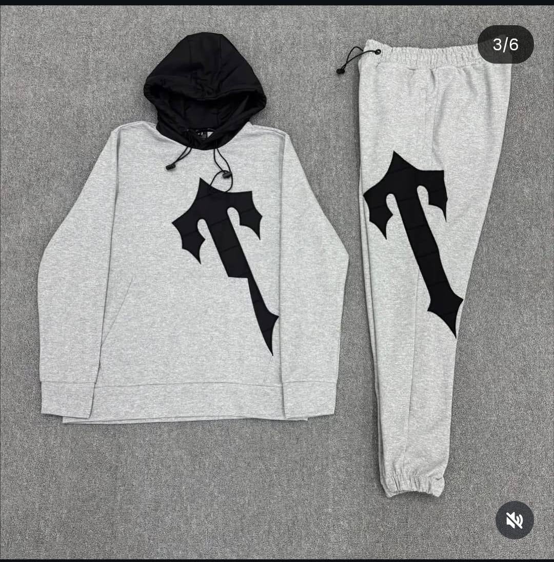 Trapstar Irongte T Hooded Gray Мъжки Екип