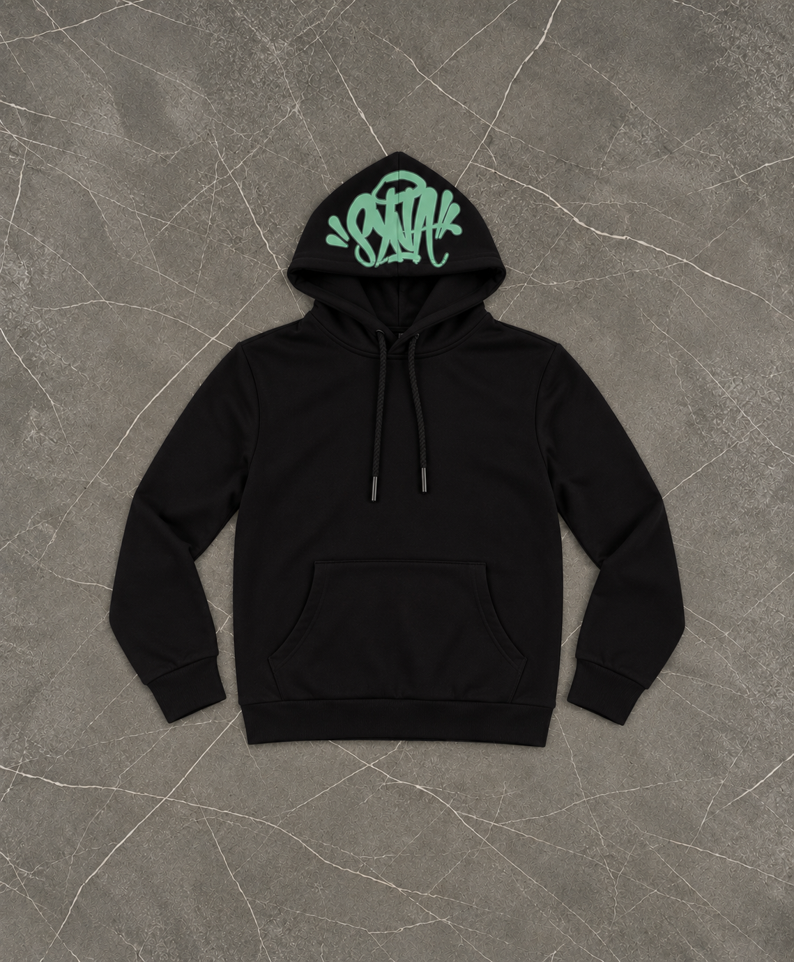 SYNWD001 Мъжко Худи Black/Green
