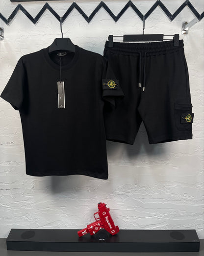 STISL001 Мъжки Летен Екип Black
