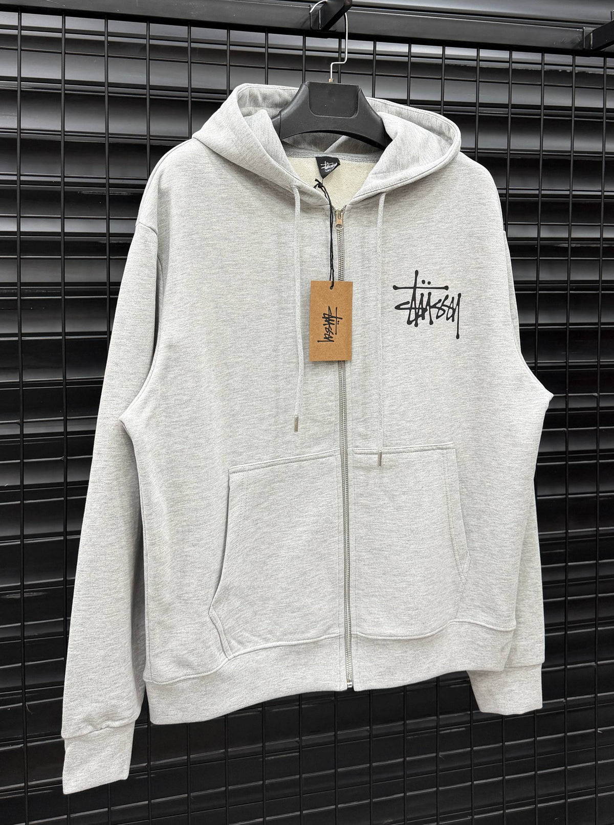 STUSSY003 Zip-Up Hooded Sweatshirt Мъжко Горнище с цип