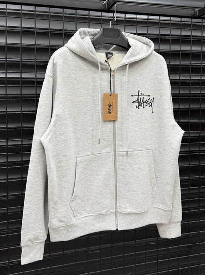 STUSSY003 Zip-Up Hooded Sweatshirt Мъжко Горнище с цип
