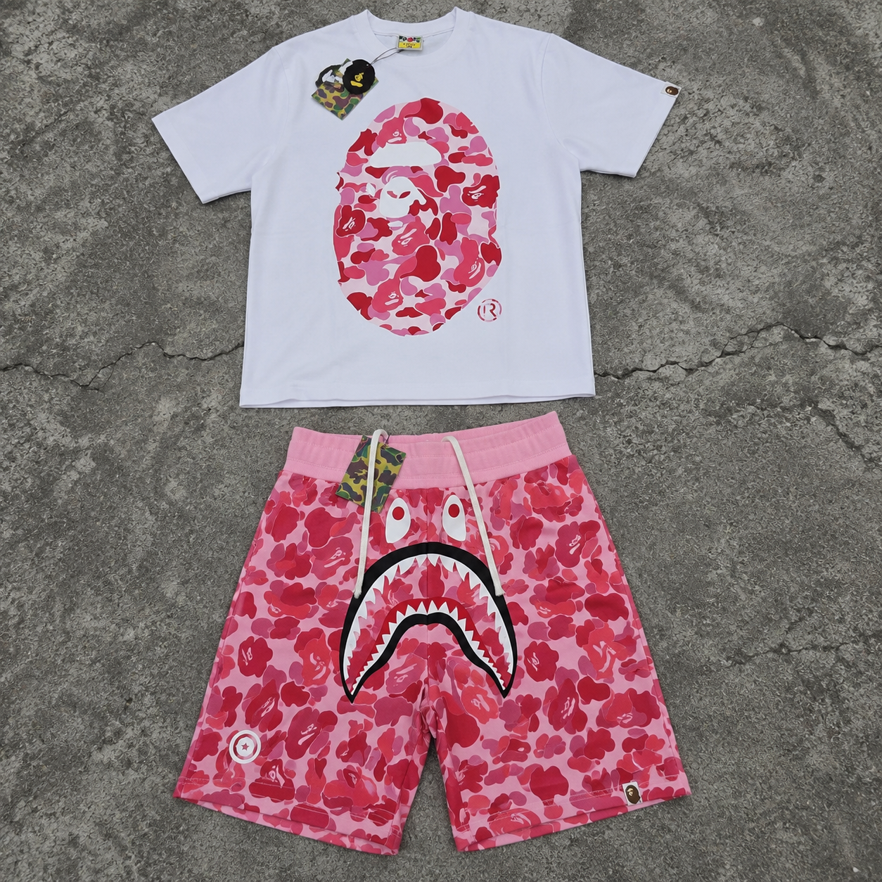 BAPE009 Мъжки Къс Екип Pink *LIMITED*