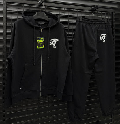 SYNWD002 Zip-Up Мъжки Екип *PREMIUM* Black
