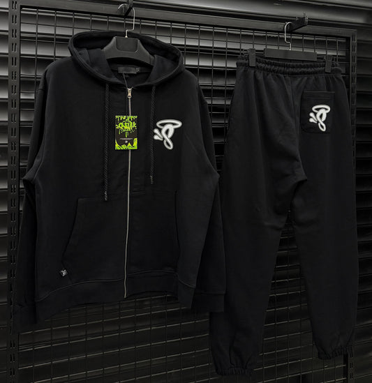 SYNWD002 Zip-Up Мъжки Екип *PREMIUM* Black