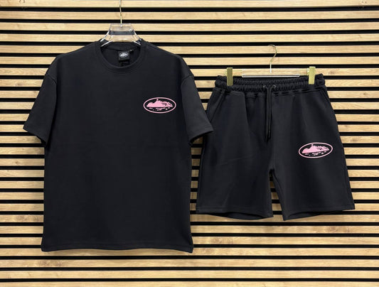 CRTZ004 Летен Къс Екип Black/Pink
