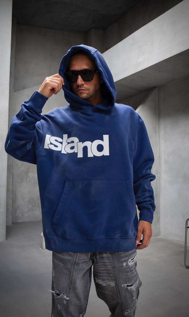 BLACK ISLAND OVERSIZE UNISEX HOODIE PREMIUM