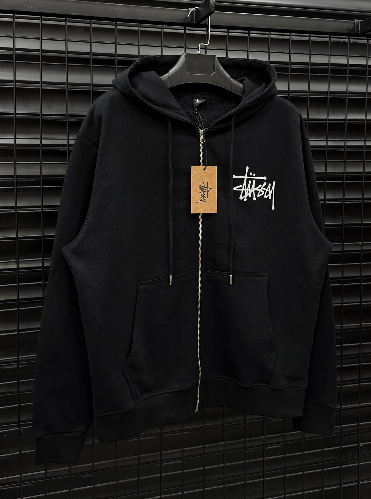 STUSSY002 Zip-Up Hooded Sweatshirt Мъжко Горнище с цип