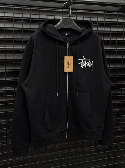 STUSSY002 Zip-Up Hooded Sweatshirt Мъжко Горнище с цип