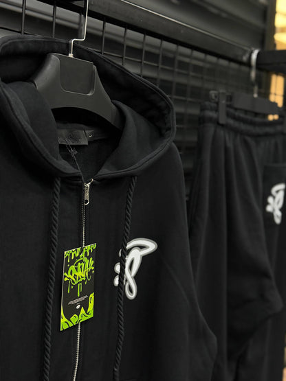 SYNWD002 Zip-Up Мъжки Екип *PREMIUM* Black