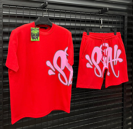 SYNWD039 Мъжки Къс Екип Red *PREMIUM*