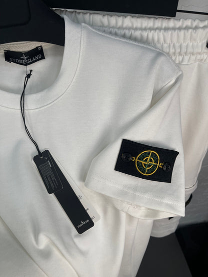 STISL002 Мъжки Летен Екип White