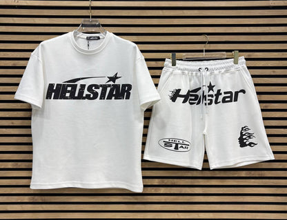 HELLSTAR004 Мъжки Летен Екип White