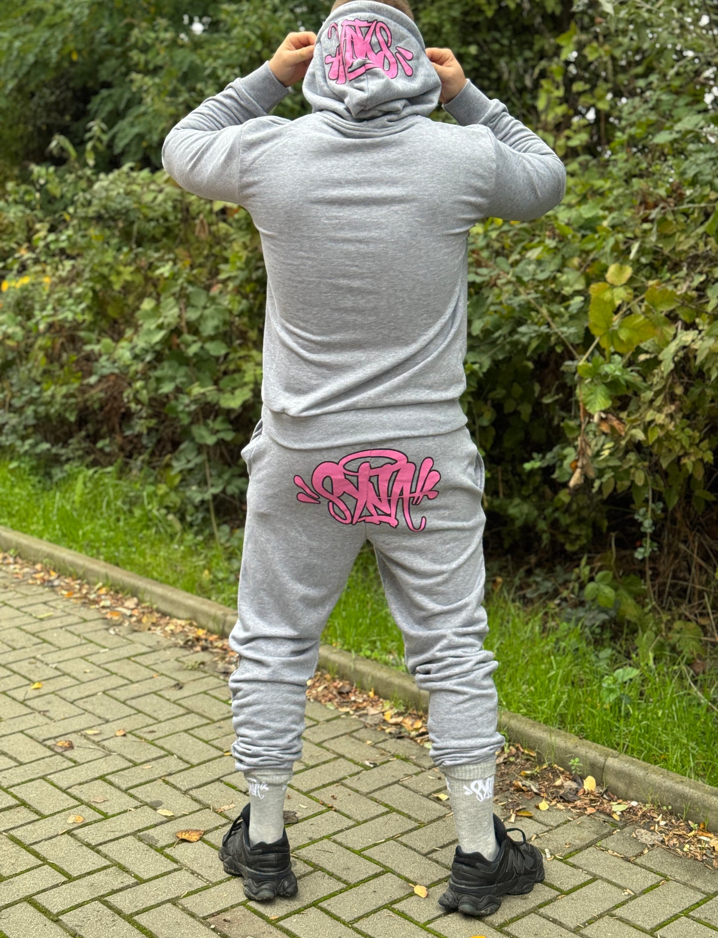 SYNWD027 Мъжки Екип Pink/Gray