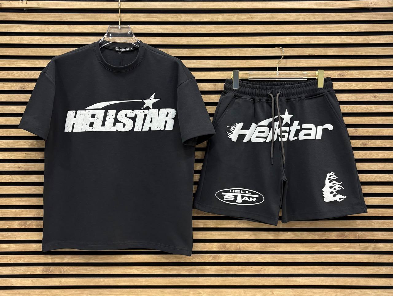 HELLSTAR003 Мъжки Летен Екип Gray
