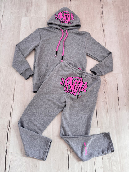 SYNWD027 Мъжки Екип Pink/Gray
