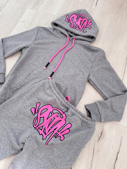 SYNWD027 Мъжки Екип Pink/Gray