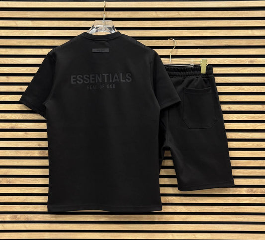 ESSTL005 Летен Къс Екип Black/Gray