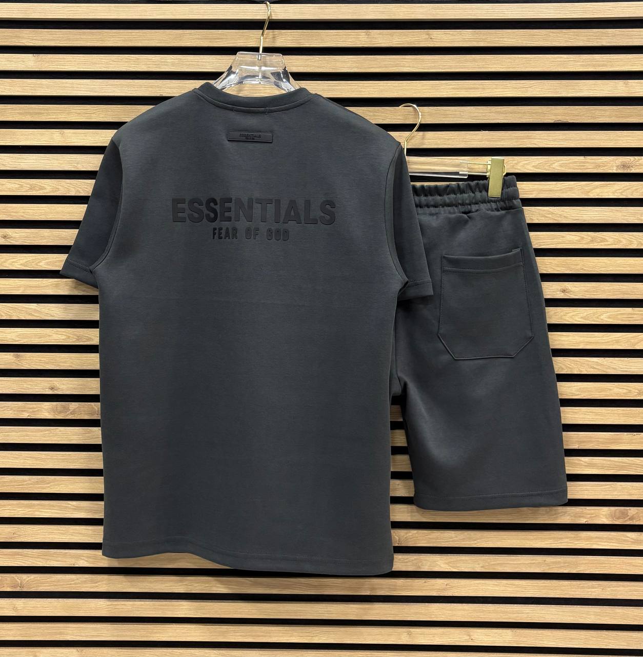 ESSTL003 Летен Къс Екип Dark Gray