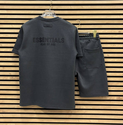 ESSTL003 Летен Къс Екип Dark Gray