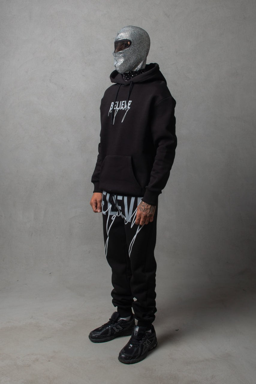 Мъжки Екип BELIEVE Black