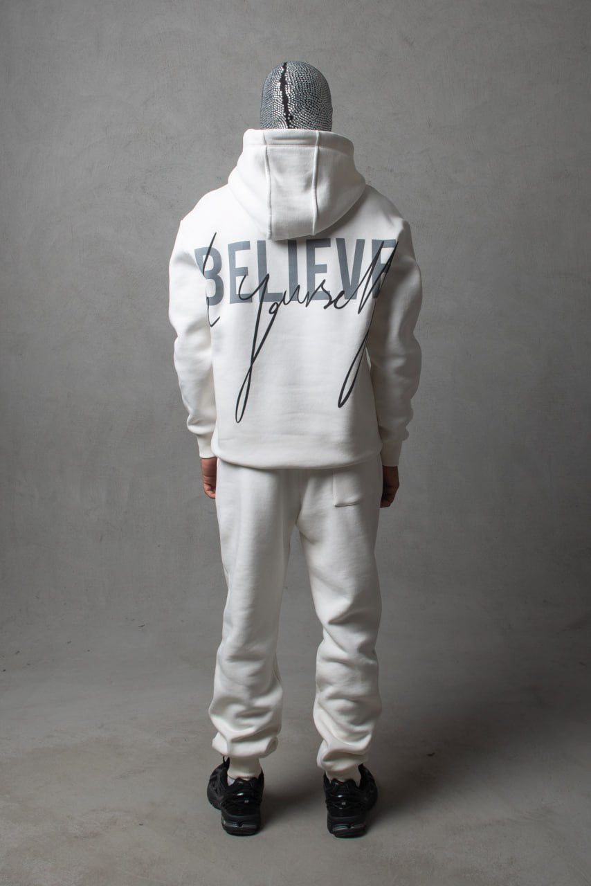 Мъжки Екип BELIEVE White