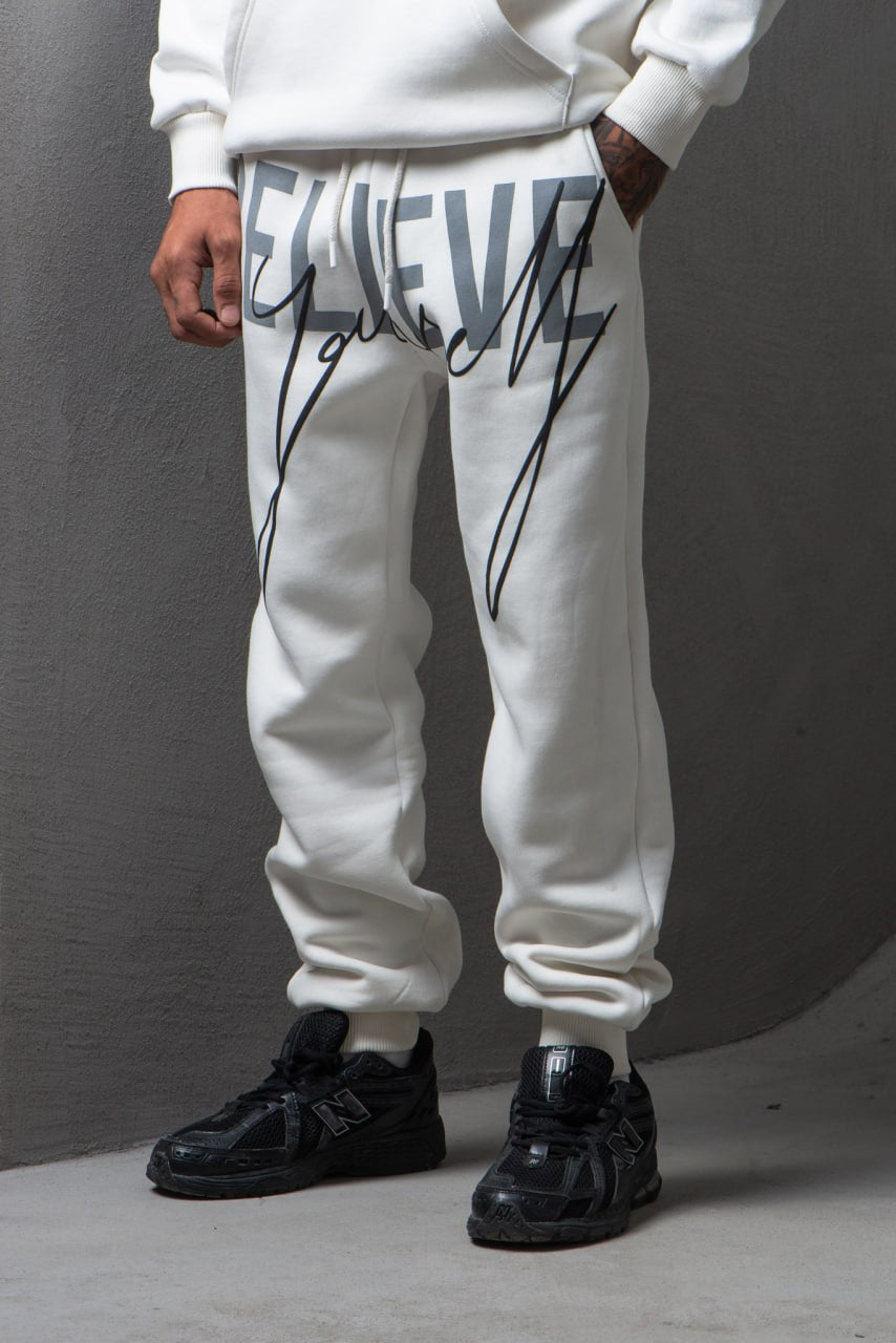 Мъжки Екип BELIEVE White