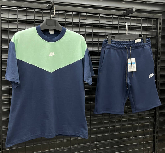 NKTCH008 Мъжки Летен Екип Blue/Mint