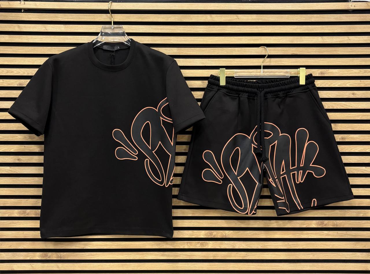 SYNWD028 Мъжки Къс Екип Black/Orange