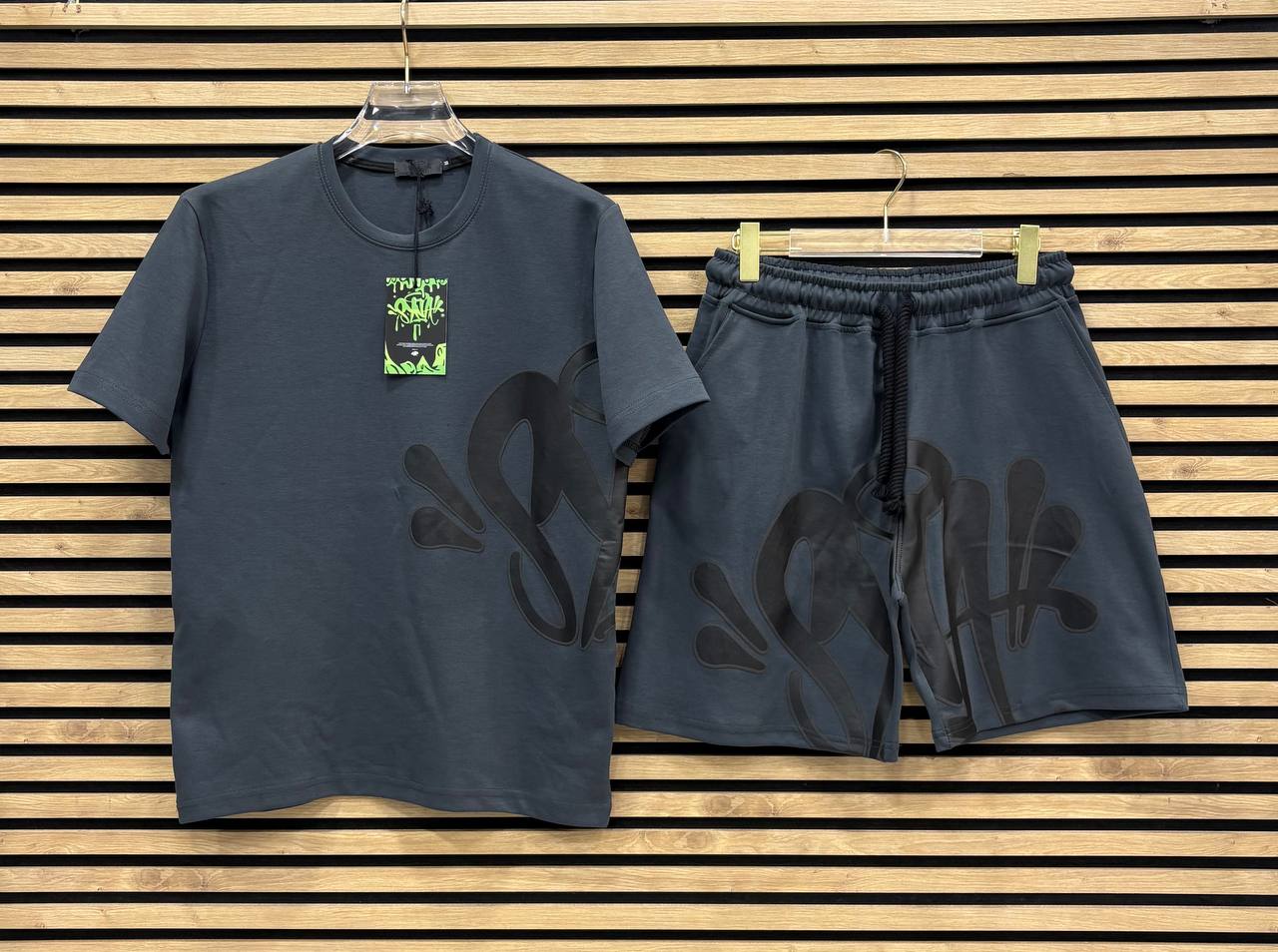 SYNWD026 Мъжки Къс Екип Dark Gray