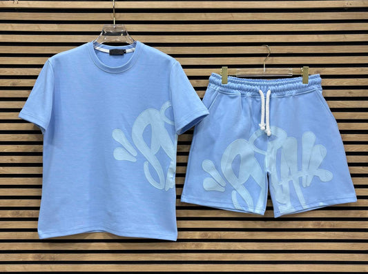 SYNWD027 Мъжки Къс Екип Baby Blue